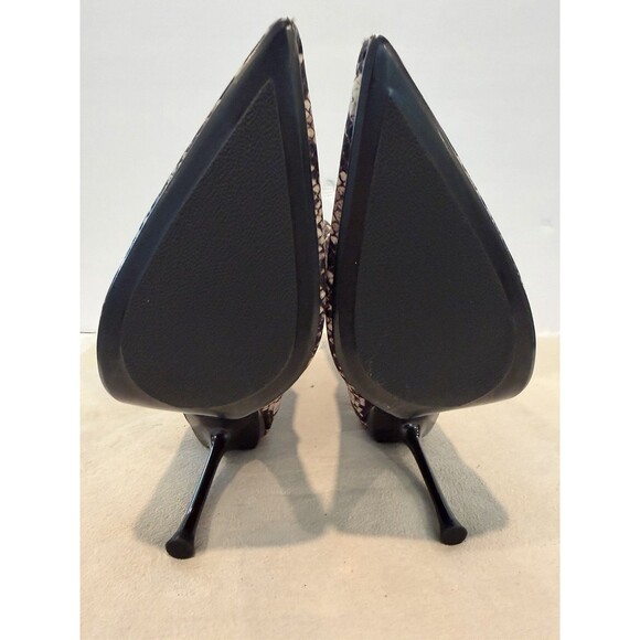 ZARA Women Boots Animal Snake Skin Heeled Pointed Toe Brown US 7.5 EUR 38 - Picture 12 of 13